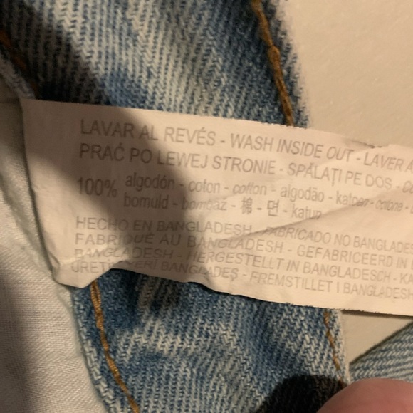 Zara Men 32 slim distressed light Blue Relaxed Fit Vintage Denim Jeans - Picture 7 of 12